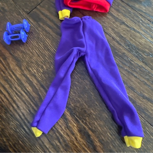 Barbie Ken Active Wear 1991 Purple Jogging Outfit Clothes Mattel K348 - Picture 2 of 6